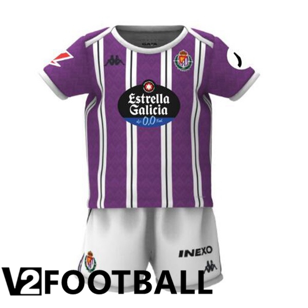 Real Valladolid Kids Home Soccer Shirt Purple 2024/2025