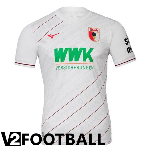 FC Augsburg Home Soccer Shirt White 2024/2025