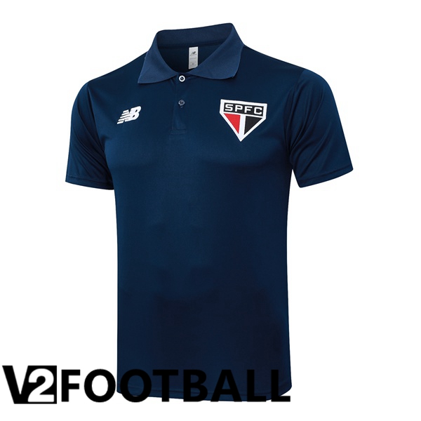 Sao Paulo FC Soccer Polo Blue Royal 2024/2025