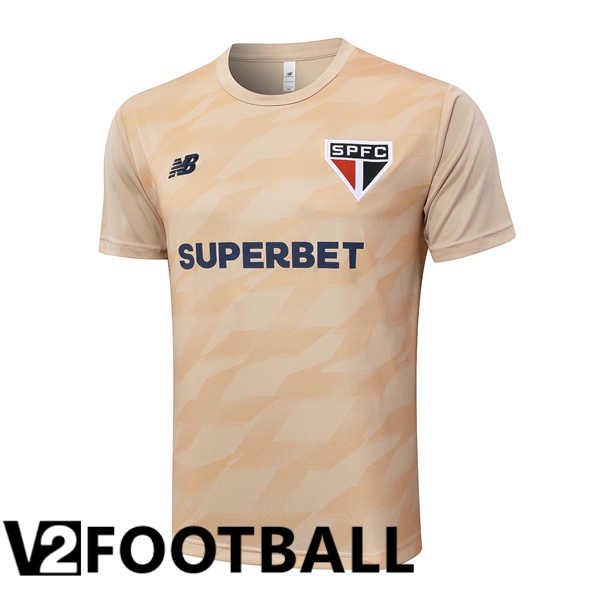 Sao Paulo FC Training T Shirt Yellow 2024/2025