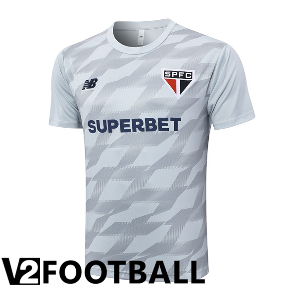 Sao Paulo FC Training T Shirt Grey 2024/2025