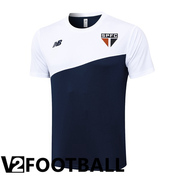 Sao Paulo FC Training T Shirt White Blue Royal 2024/2025