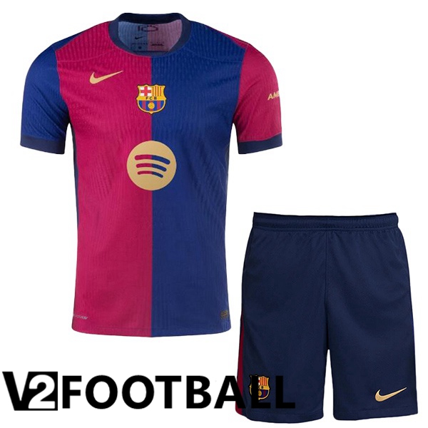 FC Barcelona Kids Home Soccer Shirt Blue Red 2024/2025