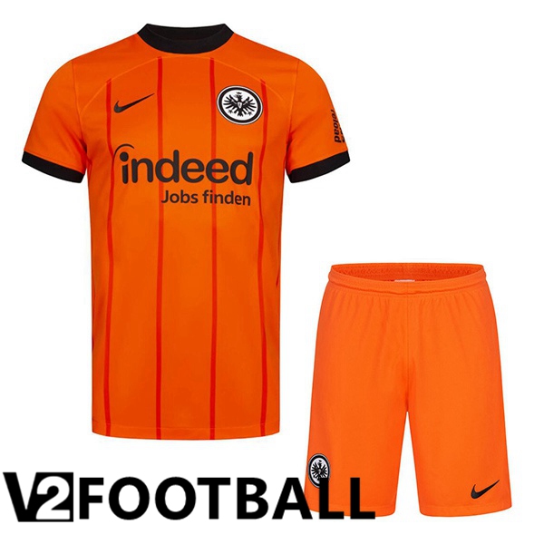 Eintracht Frankfurt Kids Third Soccer Shirt Orange 2024/2025