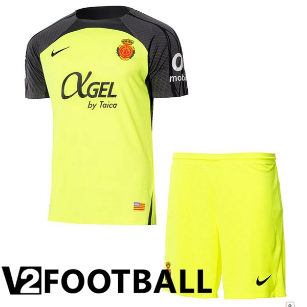 RCD Mallorca Kids Away Soccer Shirt Yellow 2024/2025