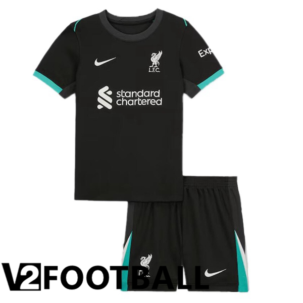 FC Liverpool Kids Away Soccer Shirt Black 2024/2025