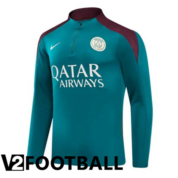 Paris PSG Training Sweatshirt Green 2024/2025