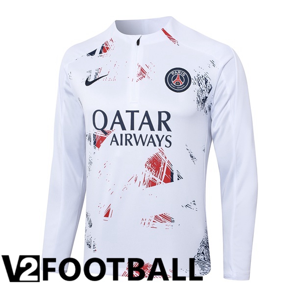 Paris PSG Training Sweatshirt White 2024/2025