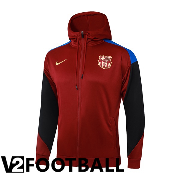 FC Barcelona Training Sweatshirt Hoodie Red 2024/2025