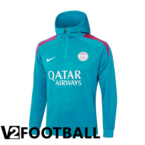 Paris PSG Training Sweatshirt Hoodie Blue 2024/2025