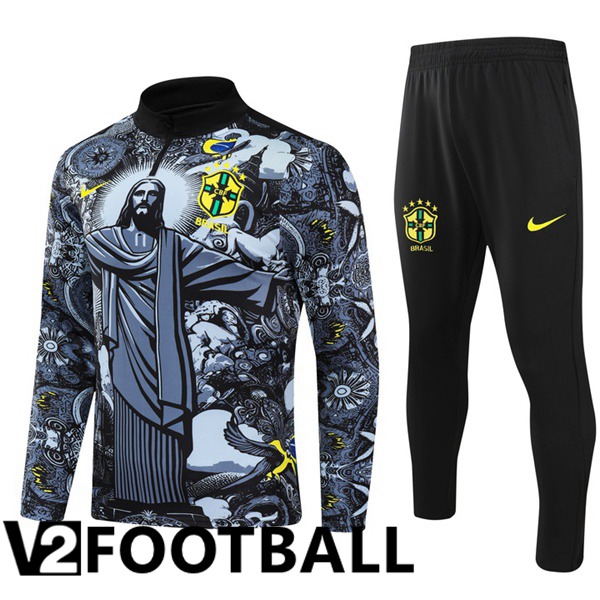 Brazil kit Training Tracksuit Black 2024/2025