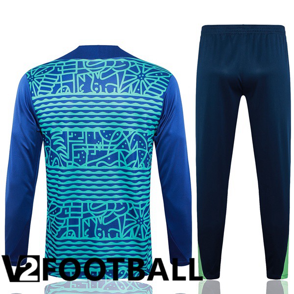 Brazil kit Training Tracksuit Blue 2024/2025