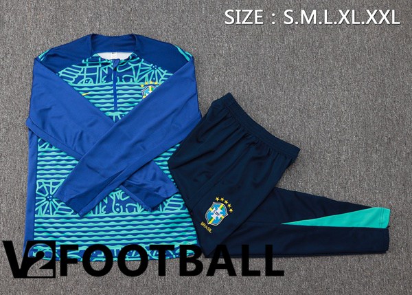 Brazil kit Training Tracksuit Blue 2024/2025