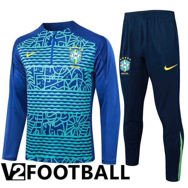 Brazil kit Training Tracksuit Blue 2024/2025