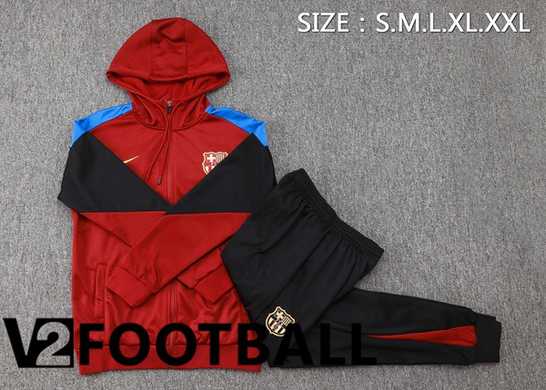 FC Barcelona Training Tracksuit Sweatshirt Hoodie Red 2024/2025