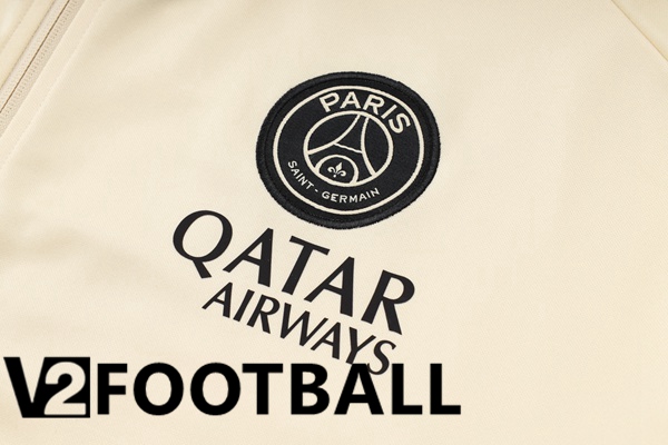 Paris PSG kit Training Jacket Suit Yellow 2024/2025