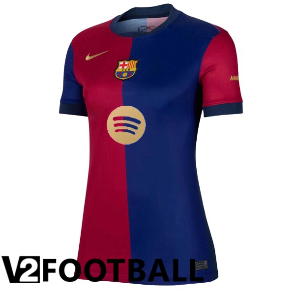 FC Barcelona Women Home Soccer Shirt Blue Red 2024/2025