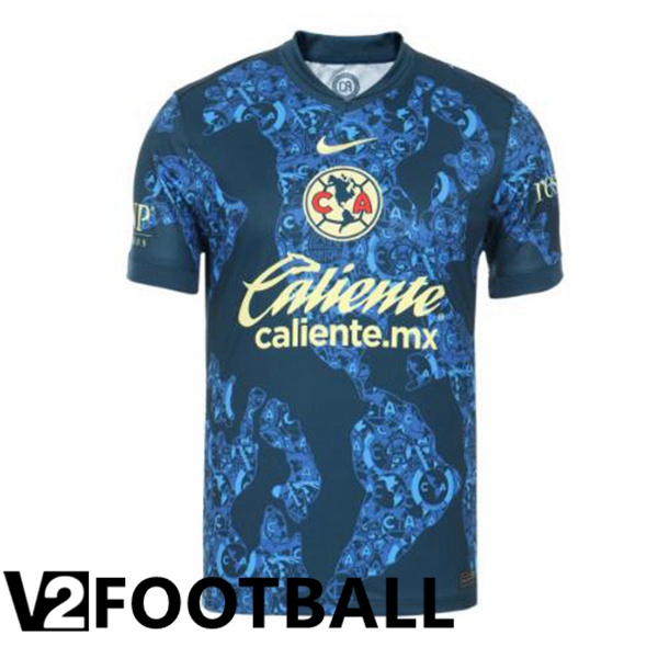 Club America Away Soccer Shirt Blue 2024/2025