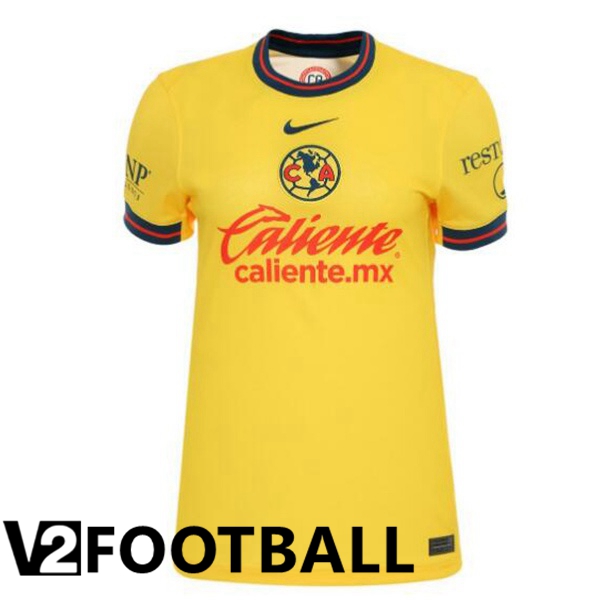 Club America Home Soccer Shirt Yellow 2024/2025