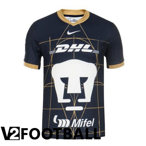 Pumas UNAM Away Soccer Shirt Black 2024/2025