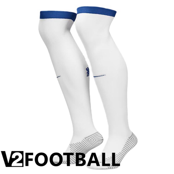 FC Chelsea Home Soccer Socks White 2024/2025