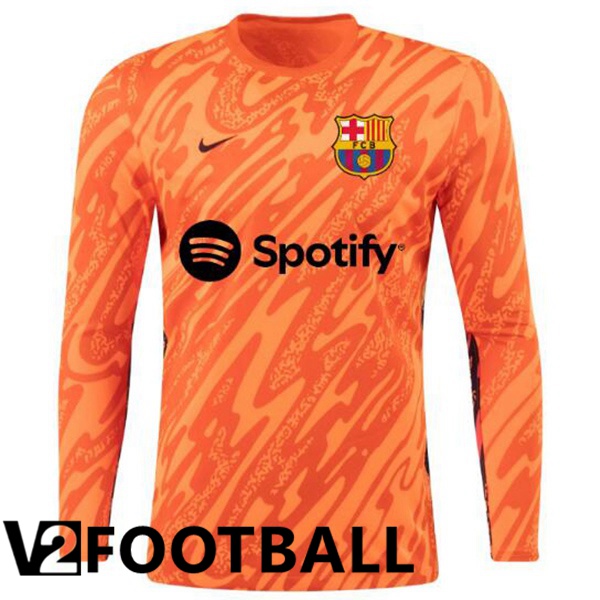 FC Barcelona Goalkeeper Soccer Shirt Long sleeve Spotify Pink 2024/2025