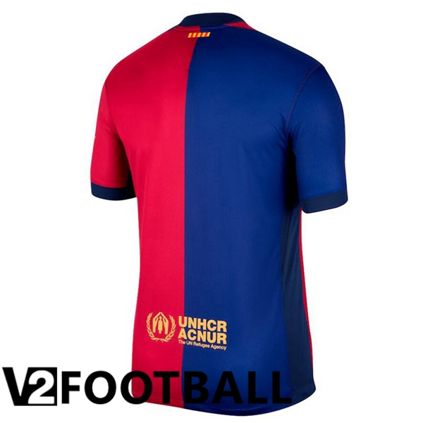 FC Barcelona Home Soccer Shirt Spotify Blue Red 2024/2025