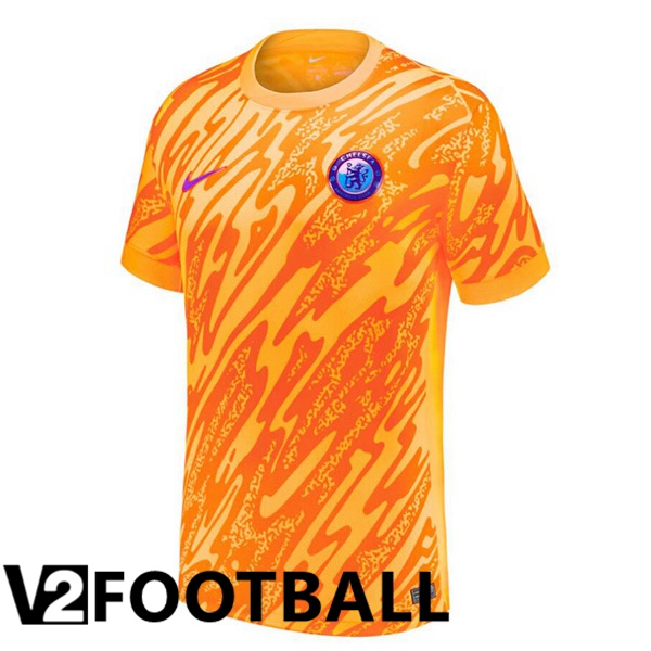 FC Chelsea Goalkeeper Soccer Shirt Orange 2024/2025