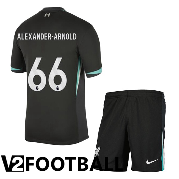 FC Liverpool (ALEXANDER-ARNOLD 66) Kids Away Soccer Shirt Black 2024/2025