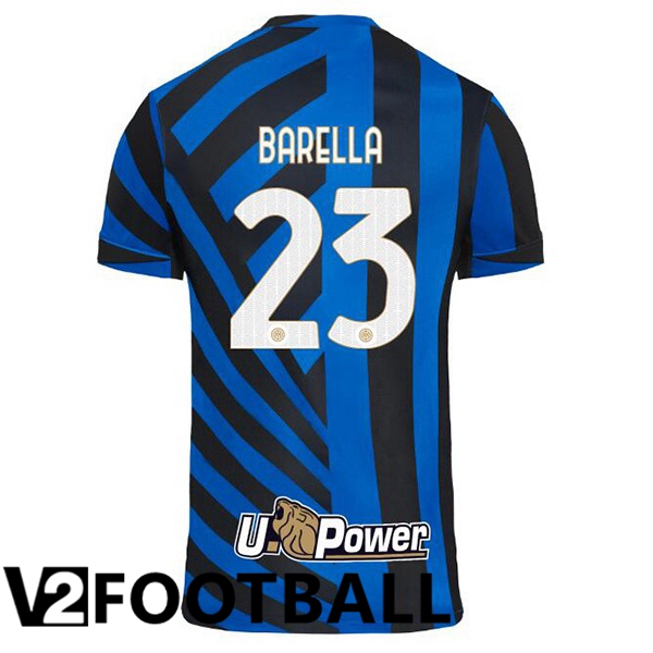 Inter Milan (BARELLA 23) Home Soccer Shirt Blue 2024/2025