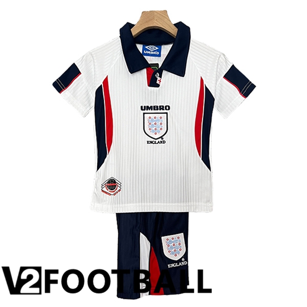 England Retro Kids Home Soccer Shirt 1998