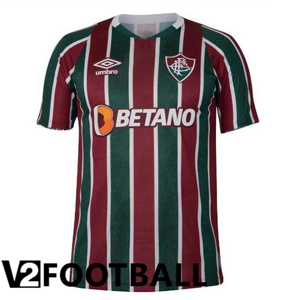 Fluminense Home Soccer Shirt Red Green 2024/2025