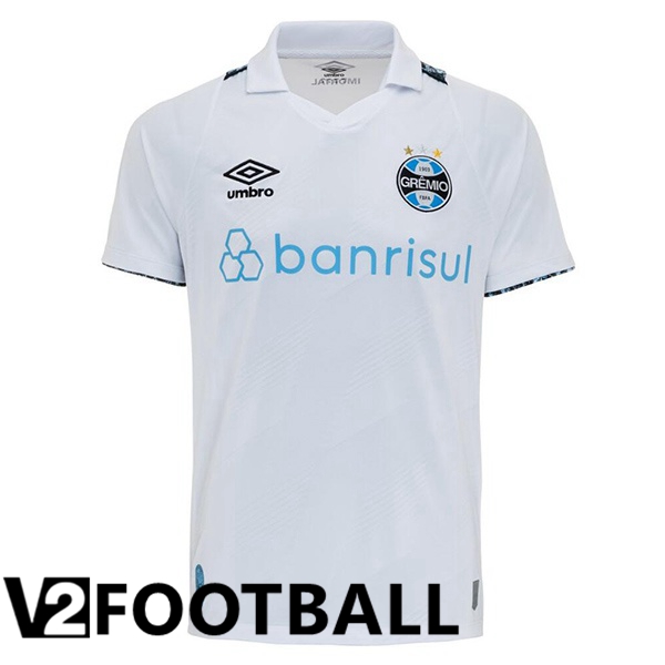 Gremio Away Soccer Shirt White 2024/2025