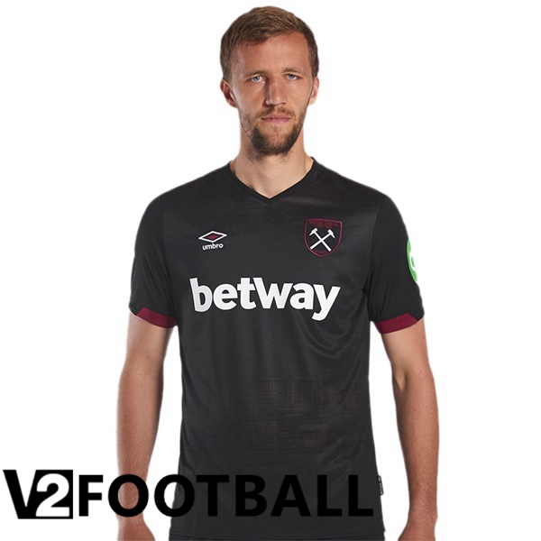 West Ham United Away Soccer Shirt Black 2024/2025