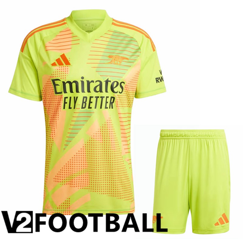 Arsenal Goalkeeper kit Soccer Shirt Green + Shorts 2024/2025