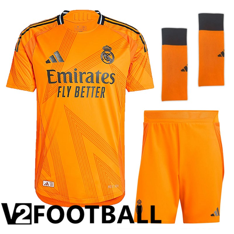 Real Madrid Away kit Soccer Shirt (Shorts + Socks) 2024/2025