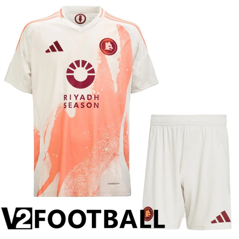 AS Rome Away kit Soccer Shirt + Shorts 2024/2025