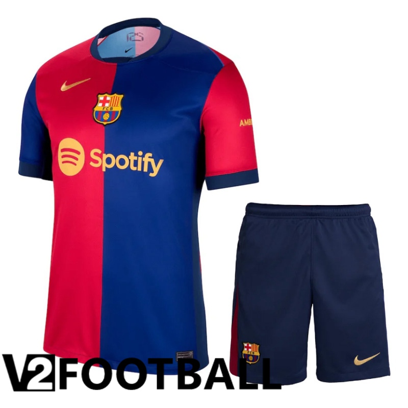 FC Barcelona Home kit Soccer Shirt + Shorts 2024/2025