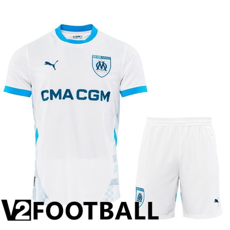 Marseille OM Home kit Soccer Shirt + Shorts 2024/2025