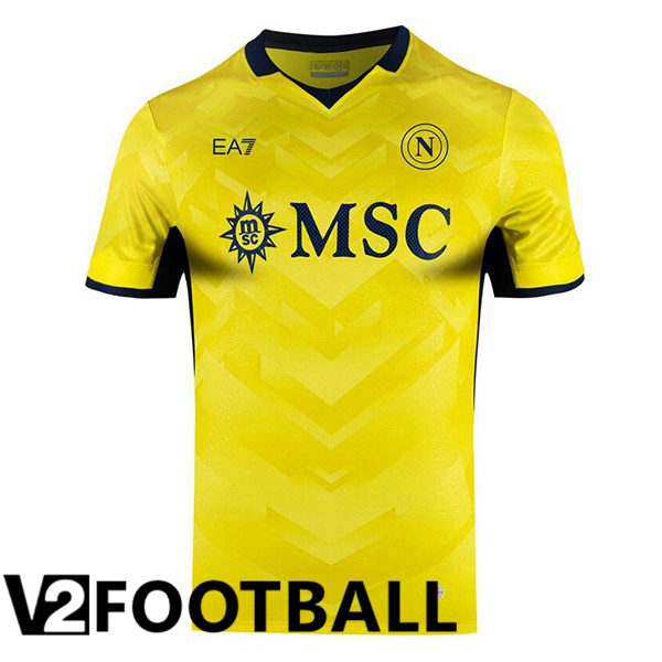 SSC Napoli Goalkeeper Soccer Shirt Yellow 2024/2025