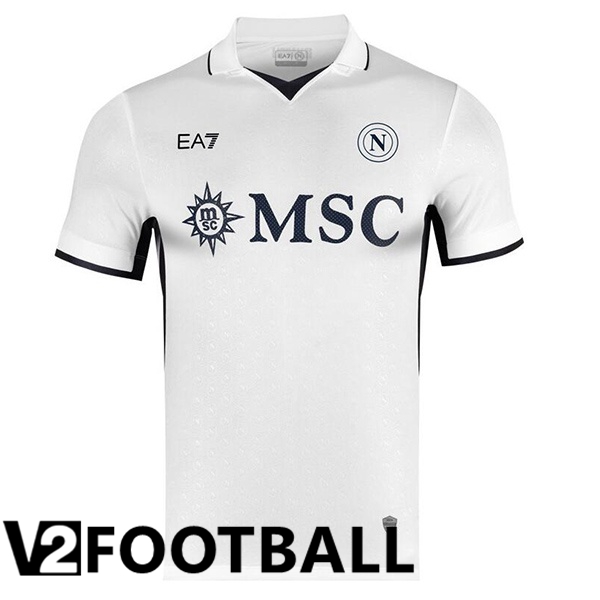 SSC Napoli Away Soccer Shirt White 2024/2025