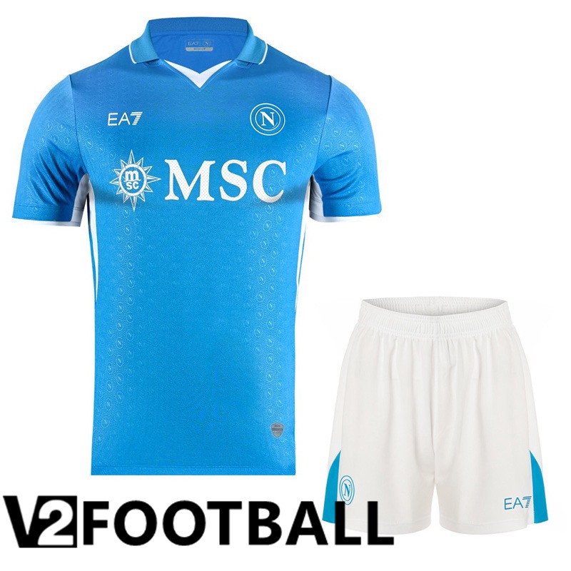 SSC Napoli Home kit Soccer Shirt + Shorts 2024/2025