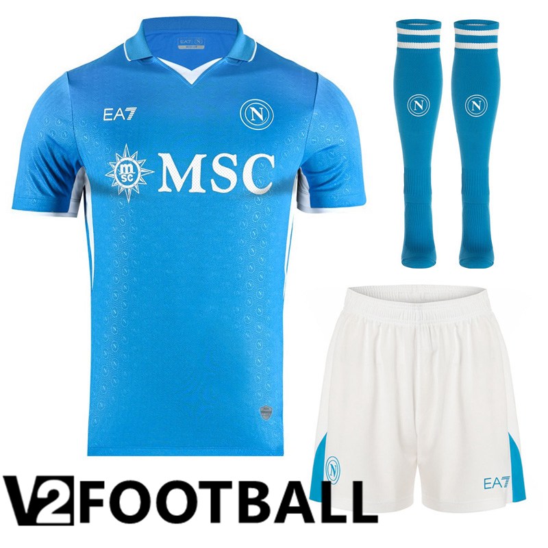 SSC Napoli Home kit Soccer Shirt (Shorts + Socks) 2024/2025