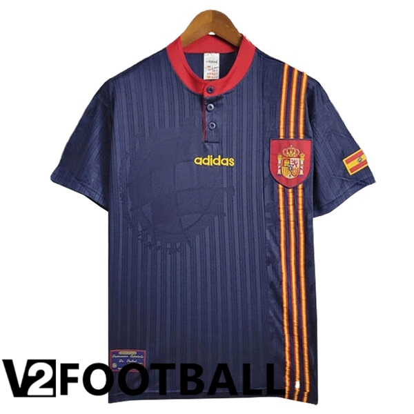 Spain Retro Away Soccer Shirt 1996