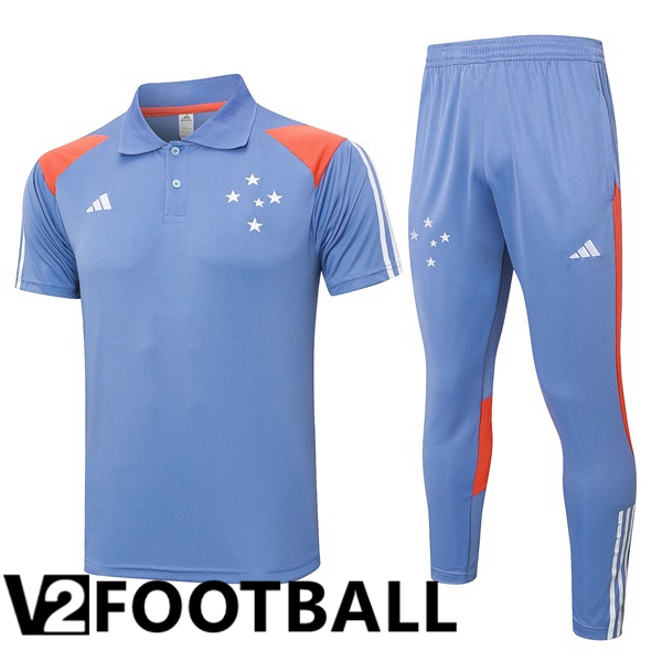 Cruzeiro EC Soccer Polo + Training Pants Grey 2024/2025