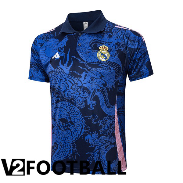 Real Madrid Soccer Polo Blue Royal 2024/2025