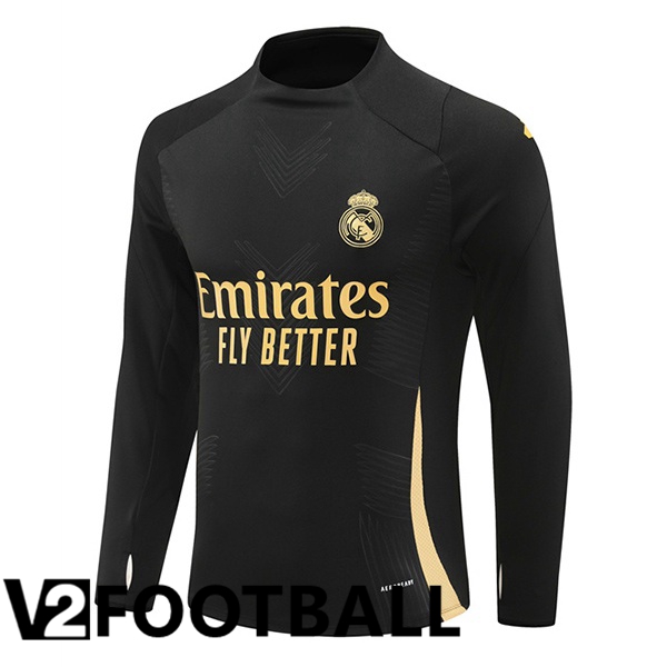 Real Madrid Training Sweatshirt Black 2024/2025