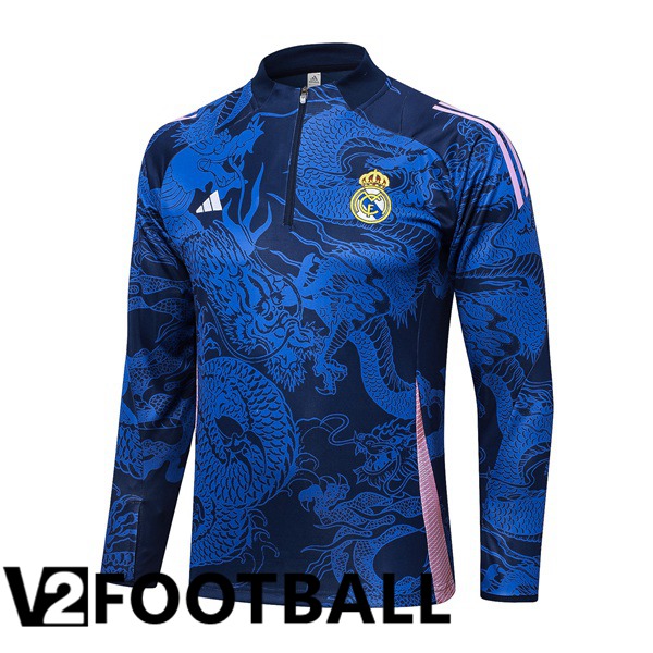 Real Madrid Training Sweatshirt Blue Royal 2024/2025