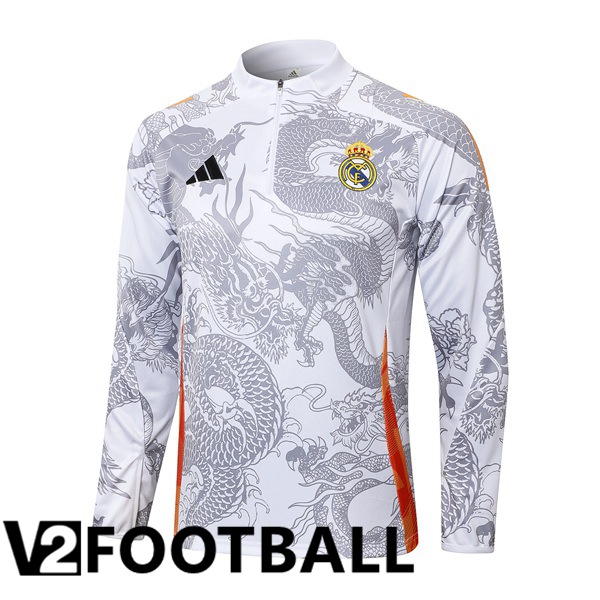 Real Madrid Training Sweatshirt White 2024/2025