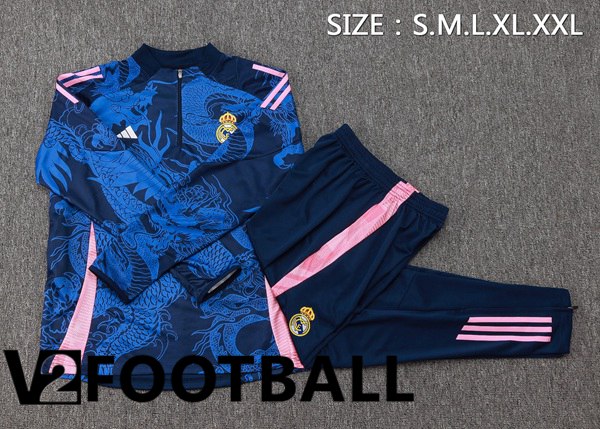 Real Madrid Kids kit Training Tracksuit Blue Royal 2024/2025